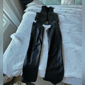 Vintage Leather Chaps and Vest